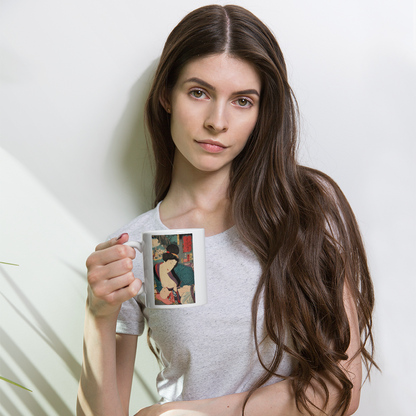 Edo Mother & Child Mug | Japanese Ukiyo-e Art Coffee Mug | Japan Gift
