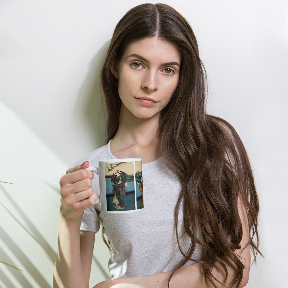 Riverside Beauty Mug | Ukiyo-e Art Coffee Mug | Japan Lover Gift