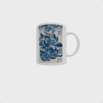 Japanese Beauty Mug | Ukiyo-e Art Coffee Mug | Japan Lover Gift