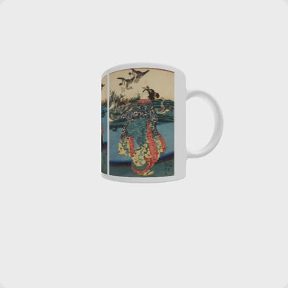 Riverside Beauty Mug | Ukiyo-e Art Coffee Mug | Japan Lover Gift
