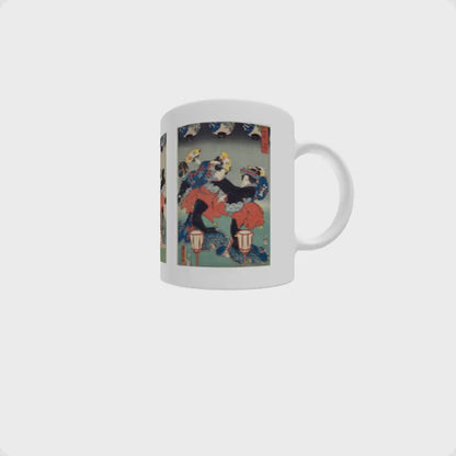 Festival Dance Mug | Japanese Art Coffee Mug | Japan Lover Gift