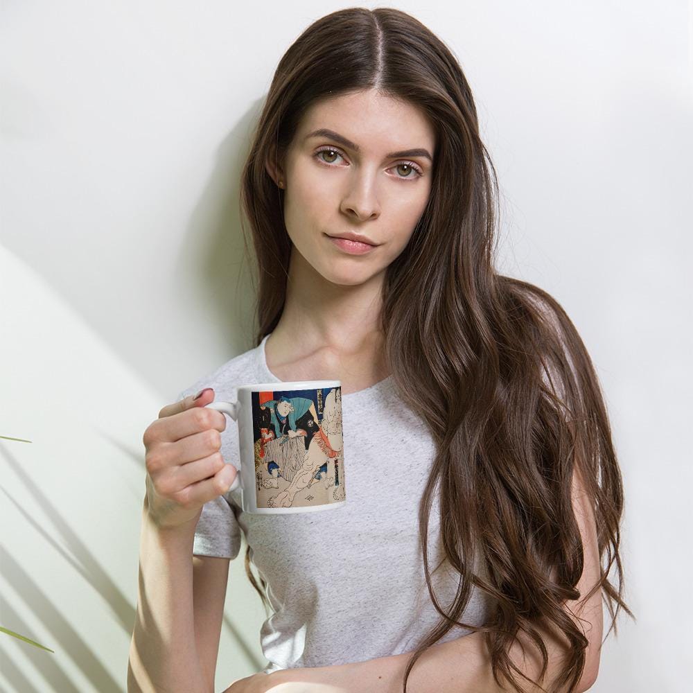 Sumo Wrestler Mug | Japanese Art Coffee Mug | Japan Lover Gift